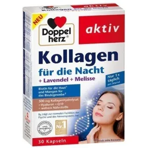 DOPPELHERZ collagen for the night active, lavender, lemon balm