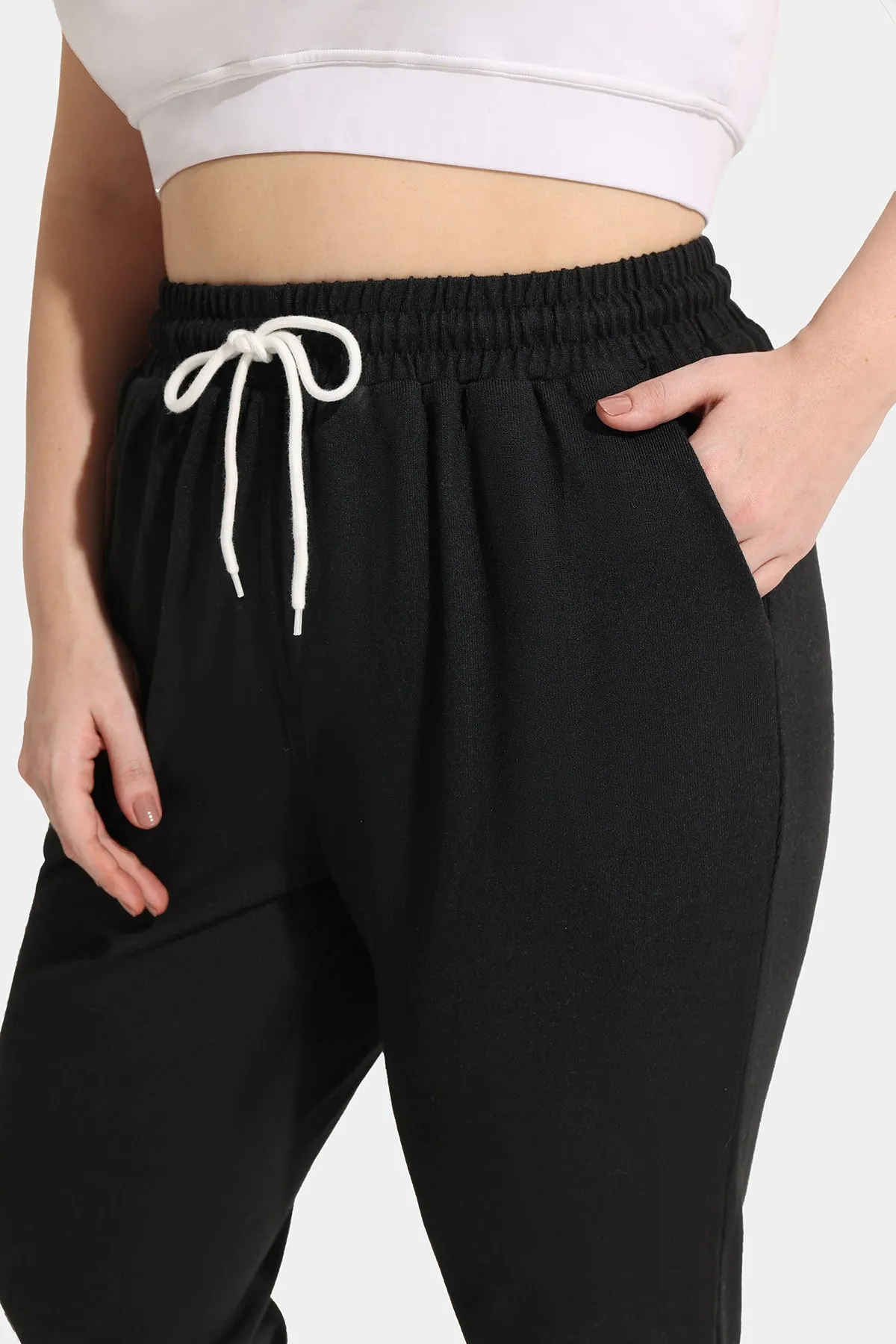 Drawstring Elastic Waist Pockets Sweatpants