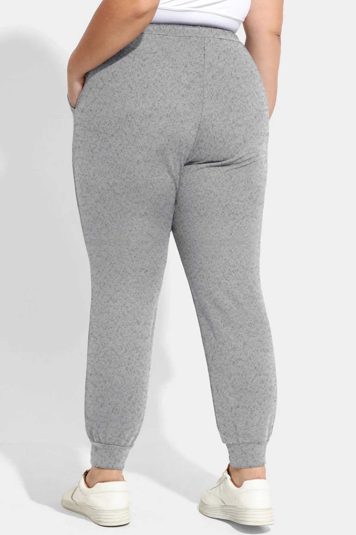 Drawstring Elastic Waist Pockets Sweatpants