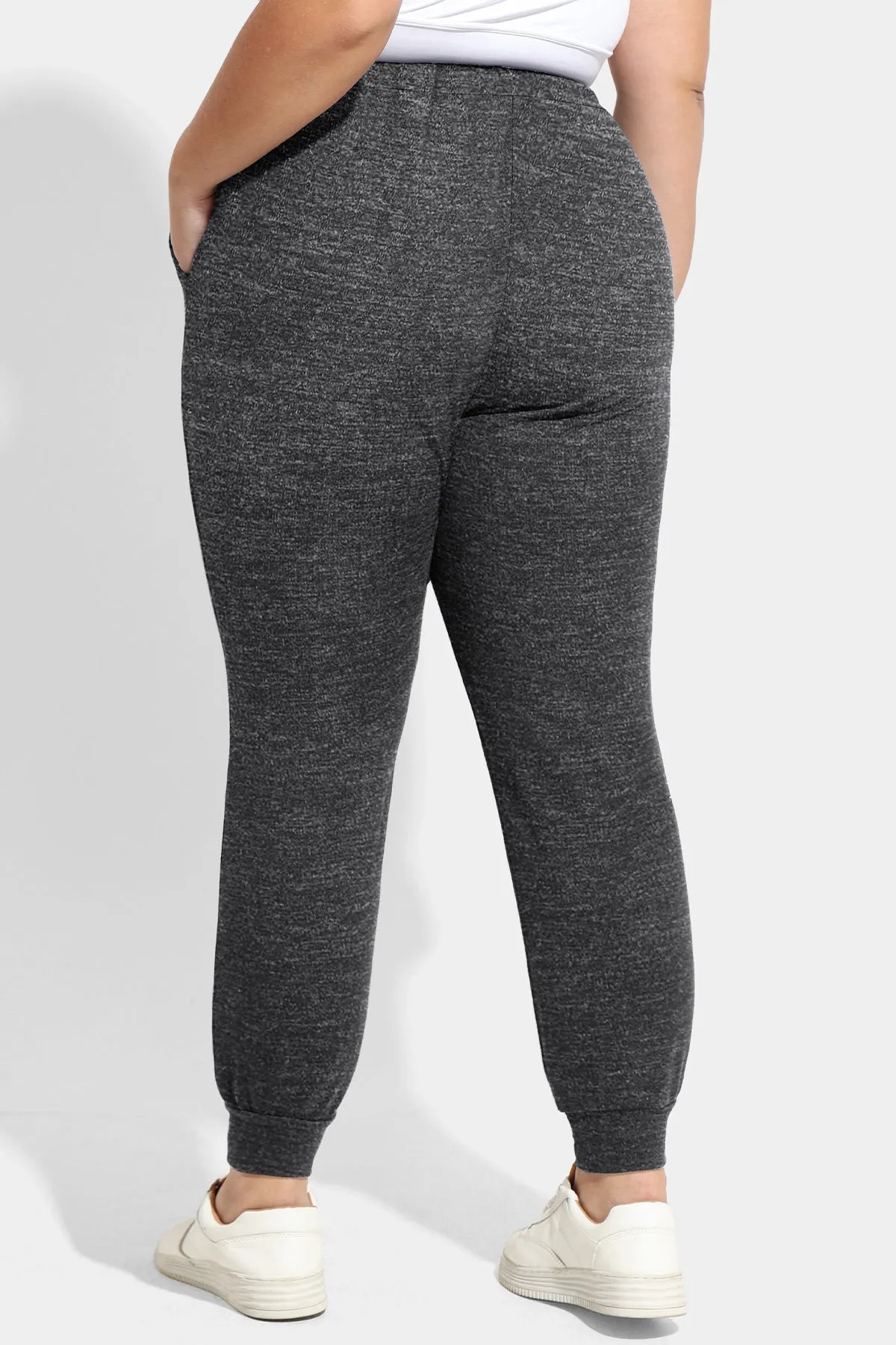 Drawstring Elastic Waist Pockets Sweatpants