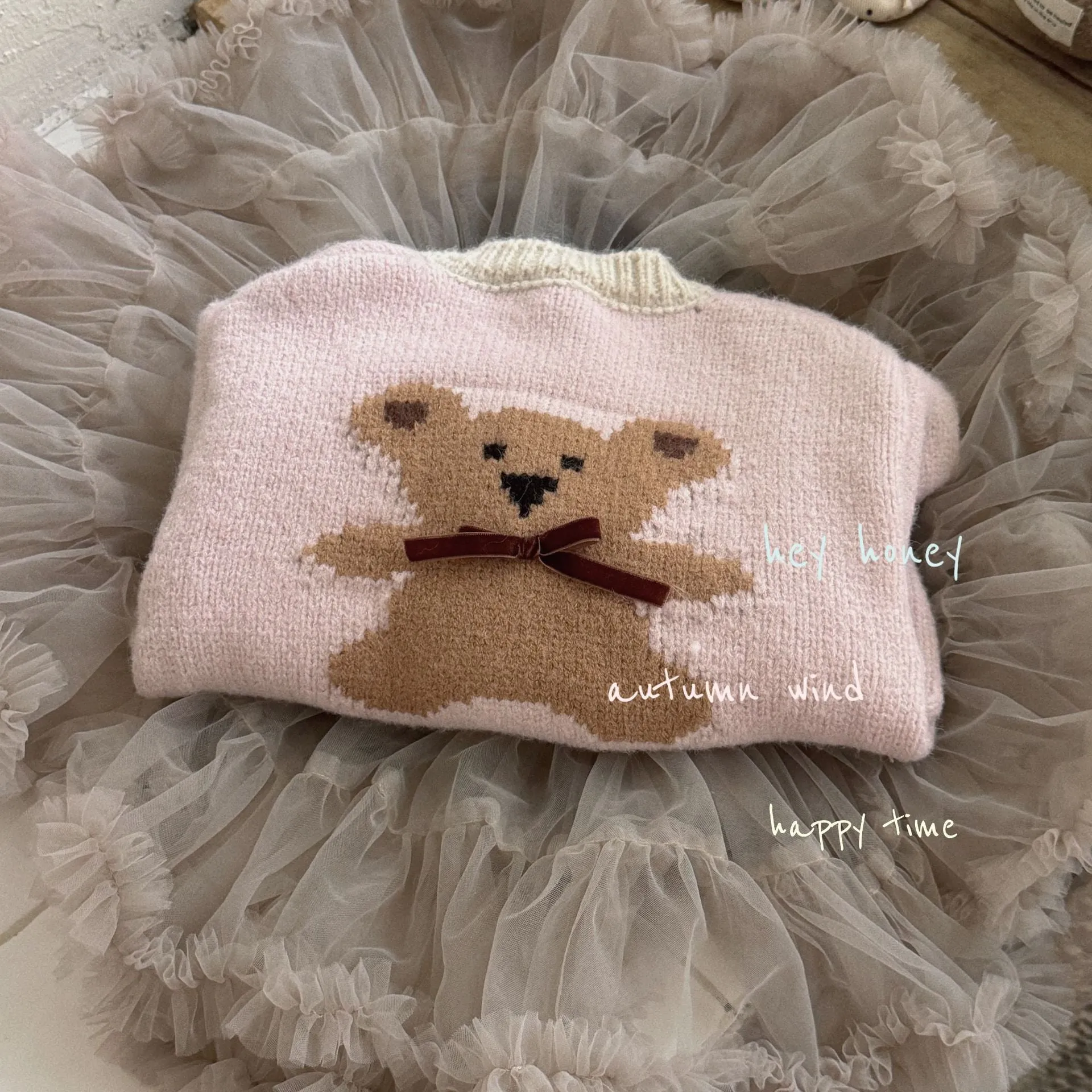 DXJ Cute Sheep/Bear Knitted Vest