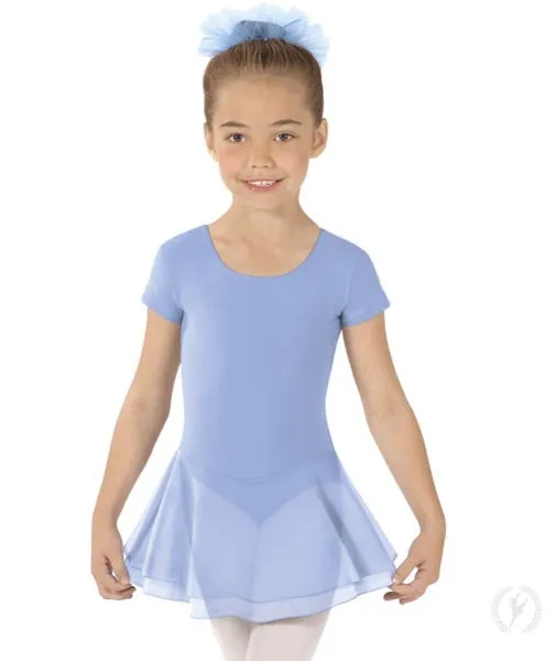 Eurotard 10467 Girls Cotton Lycra® Short Sleeve Dance Dress