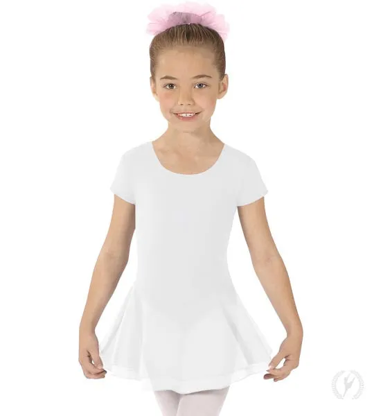 Eurotard 10467 Girls Cotton Lycra® Short Sleeve Dance Dress