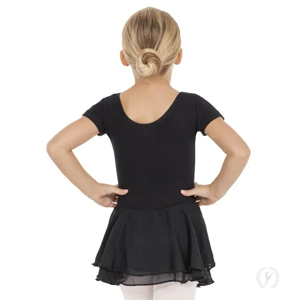 Eurotard 10467 Girls Cotton Lycra® Short Sleeve Dance Dress