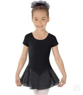 Eurotard 10467 Girls Cotton Lycra® Short Sleeve Dance Dress