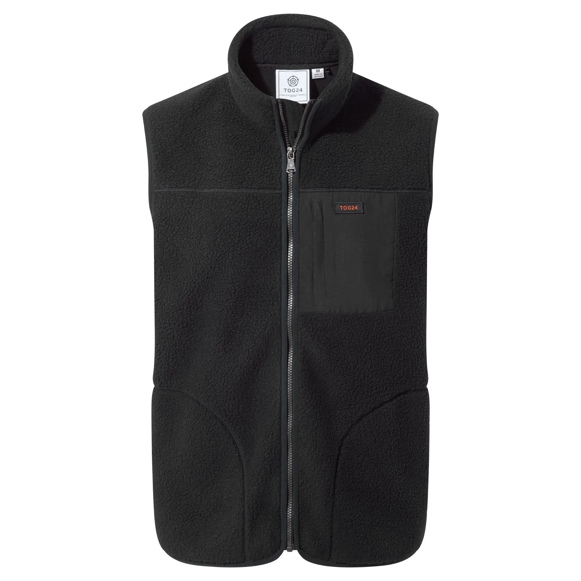 Evan Mens Sherpa Gilet - Black