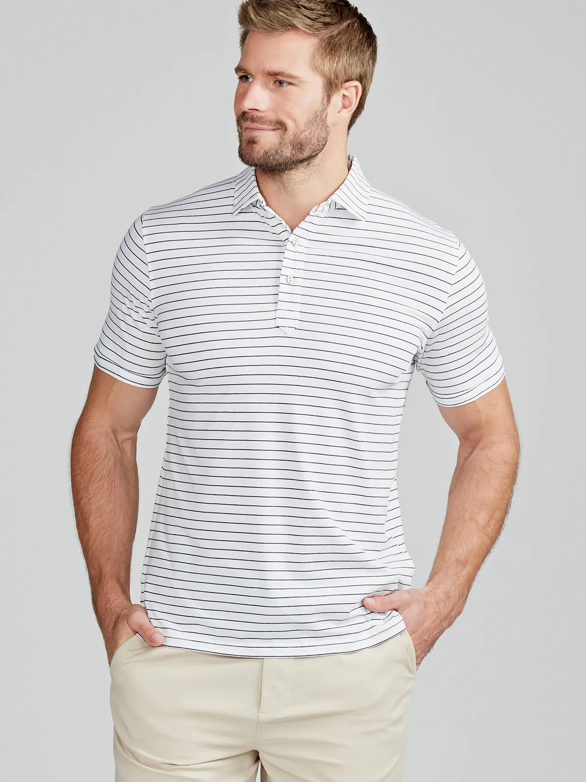 Everywear Polo - Tidal  Stripe