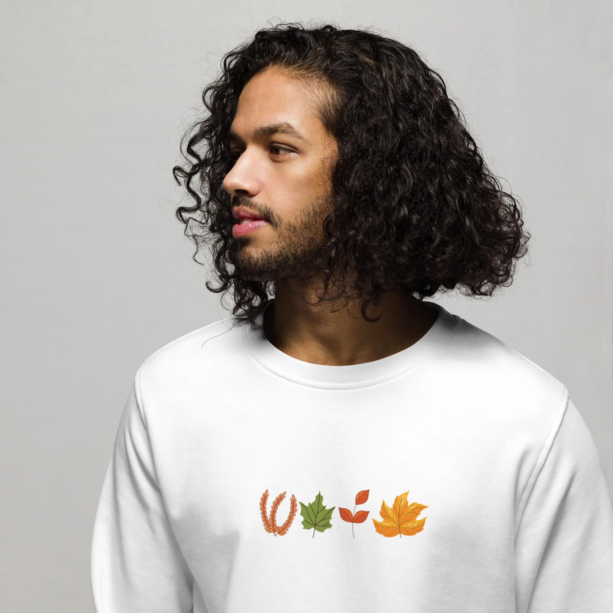 Fall Thanksgiving Graphic Men Organic Sweatshirt