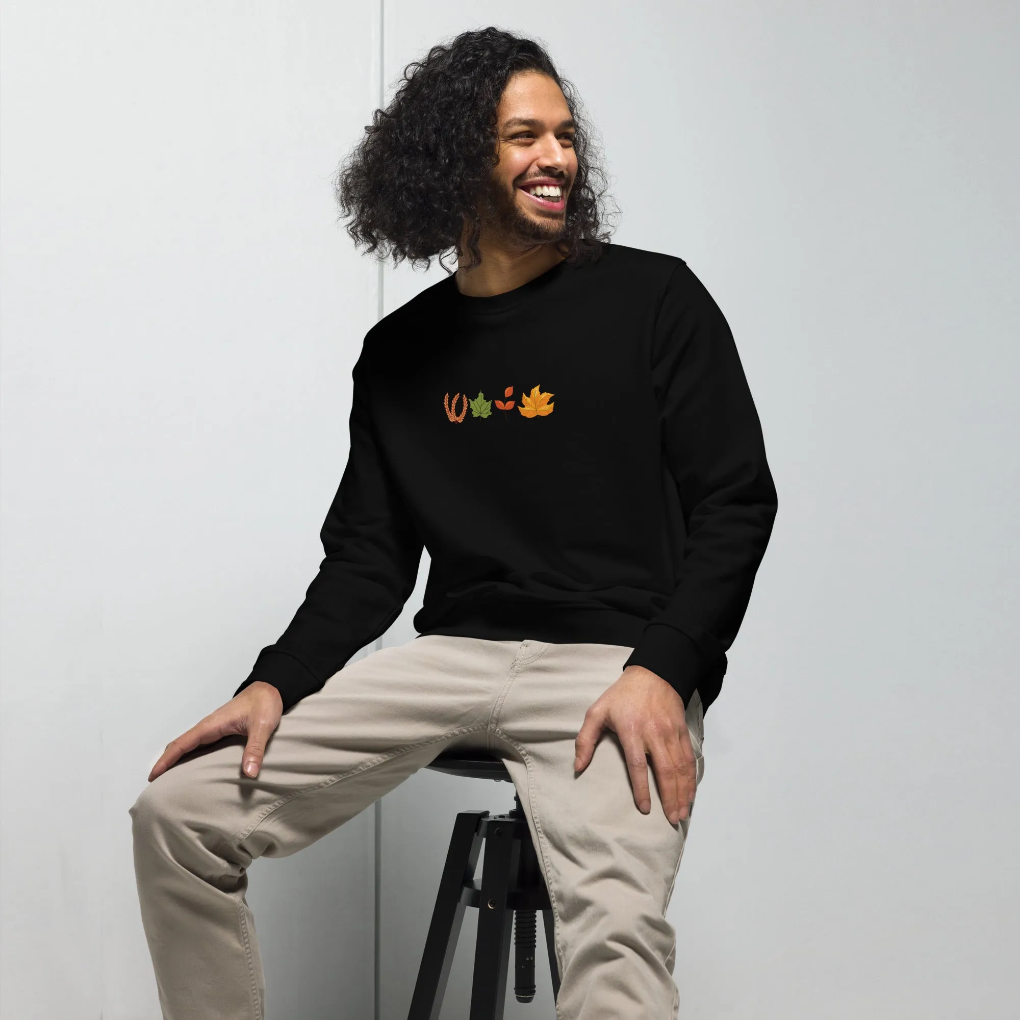 Fall Thanksgiving Graphic Men Organic Sweatshirt