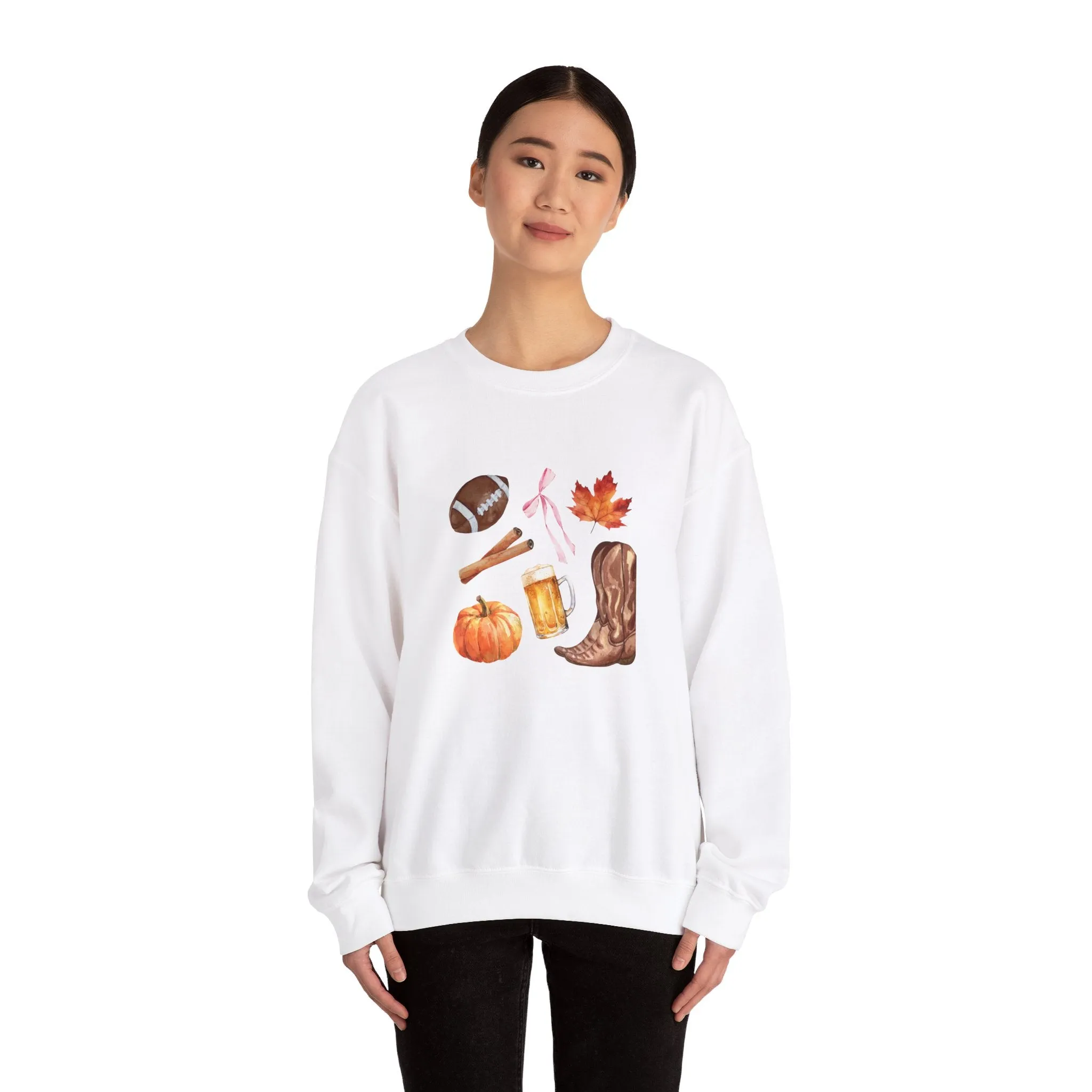 Fall Themed Crewneck Sweatshirt