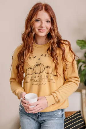 Farm Fresh Pumpkins Graphic Sweatshirt