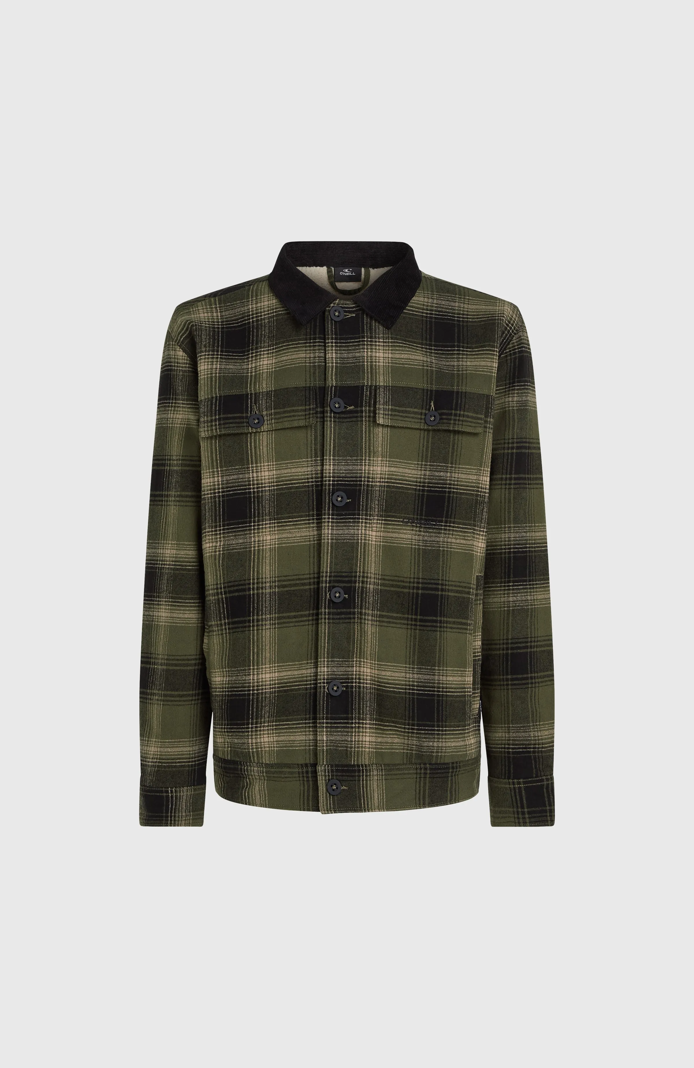 Fleece-Lined Jacket | Green Check Small