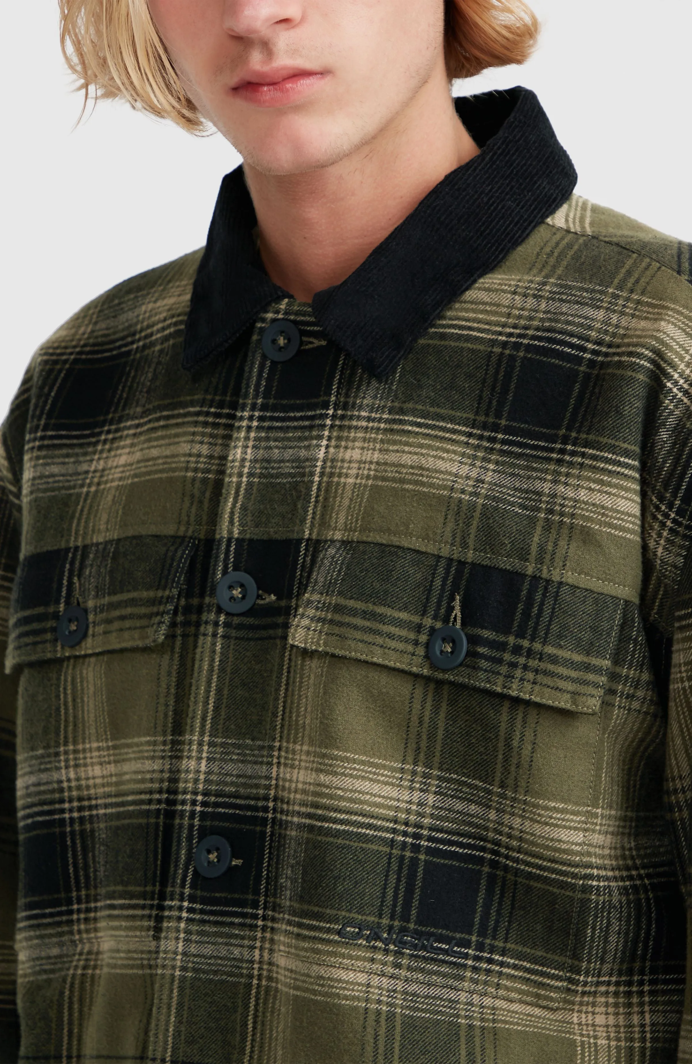 Fleece-Lined Jacket | Green Check Small