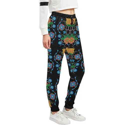 Floral Beadwork Four Mothers Women's Sweatpants