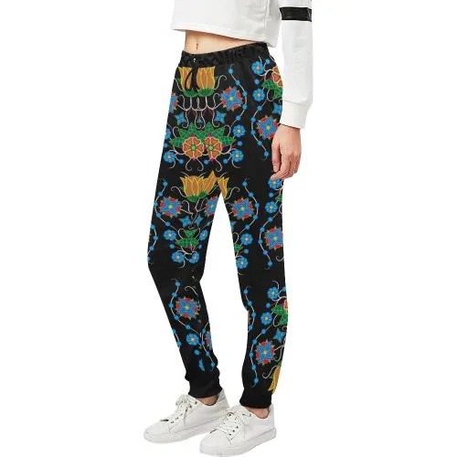 Floral Beadwork Four Mothers Women's Sweatpants