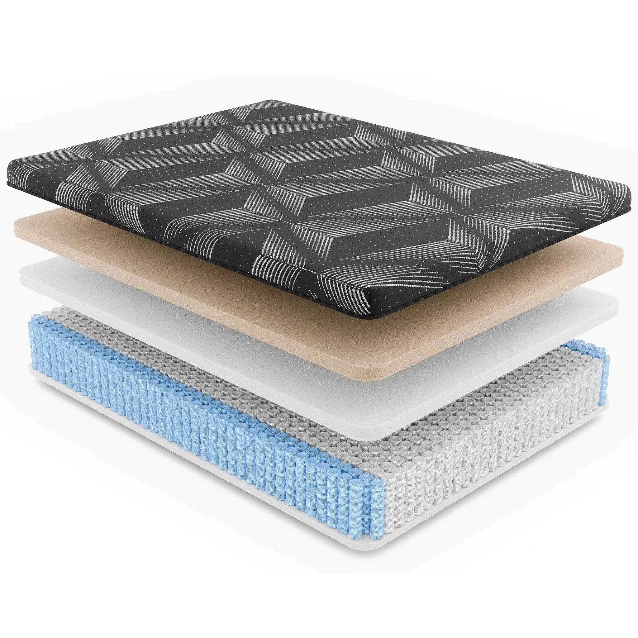 Full Mattress, 11" Matrix Hybrid Copper Infused Foam & Coils, Medium