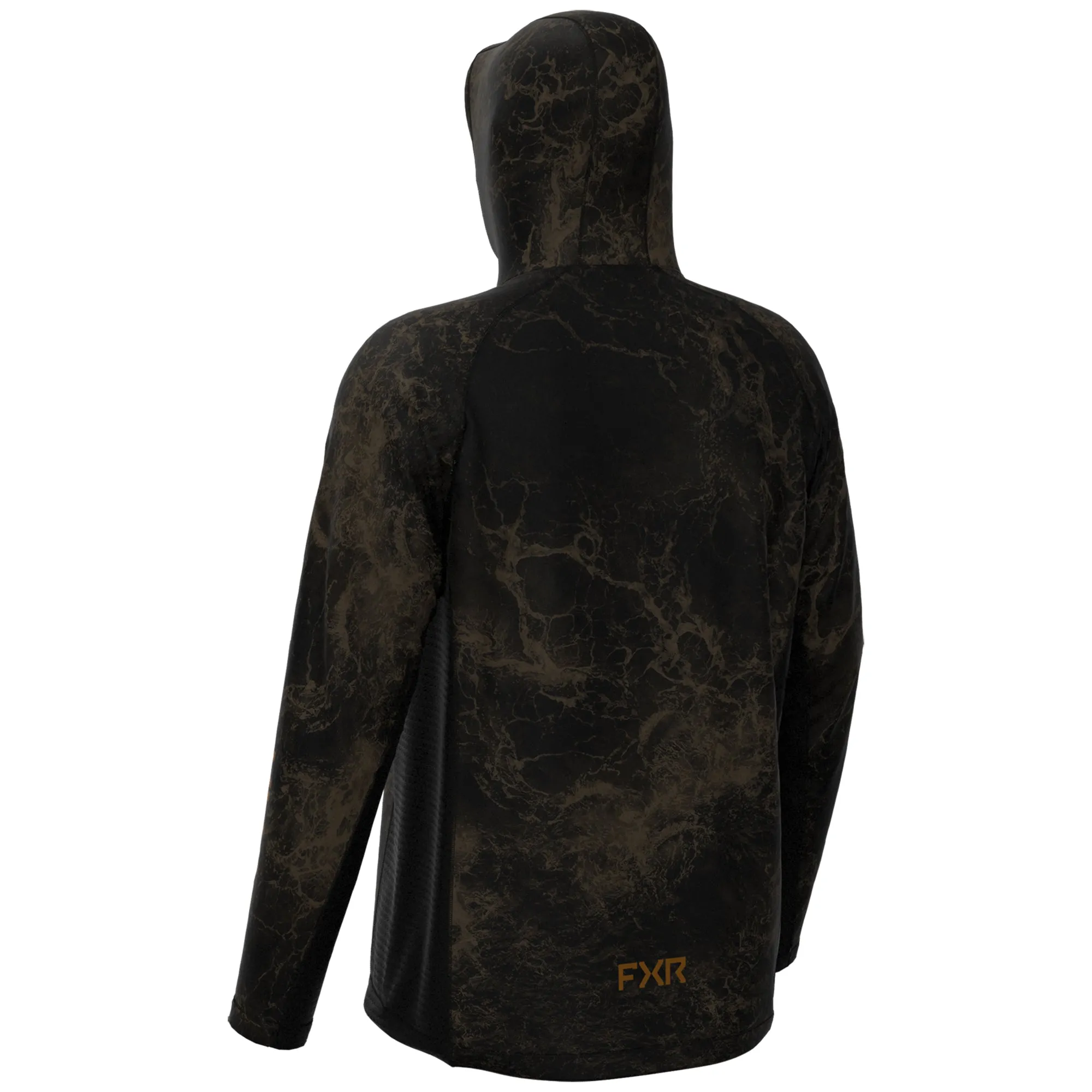 FXR Mens Attack Air UPF Pullover Hoodie Copper Ripple Brown