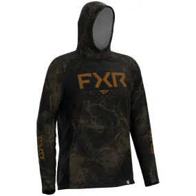 FXR Mens Attack Air UPF Pullover Hoodie Copper Ripple Brown