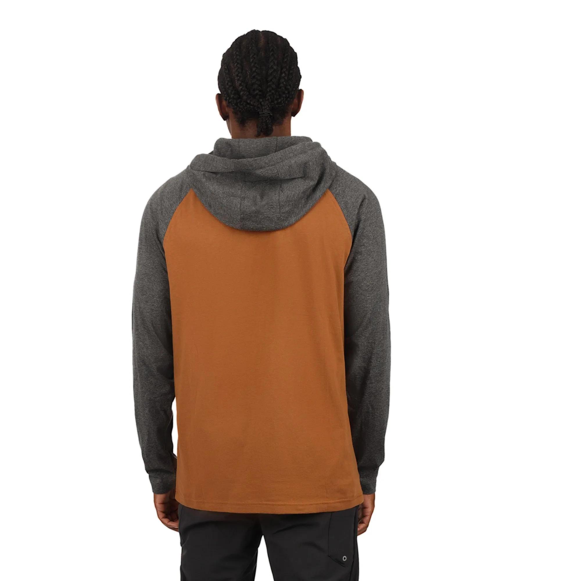 FXR  Mens Trainer Premium Lite Pullover Hoodie Copper Charcoal Heather Sweatshirt