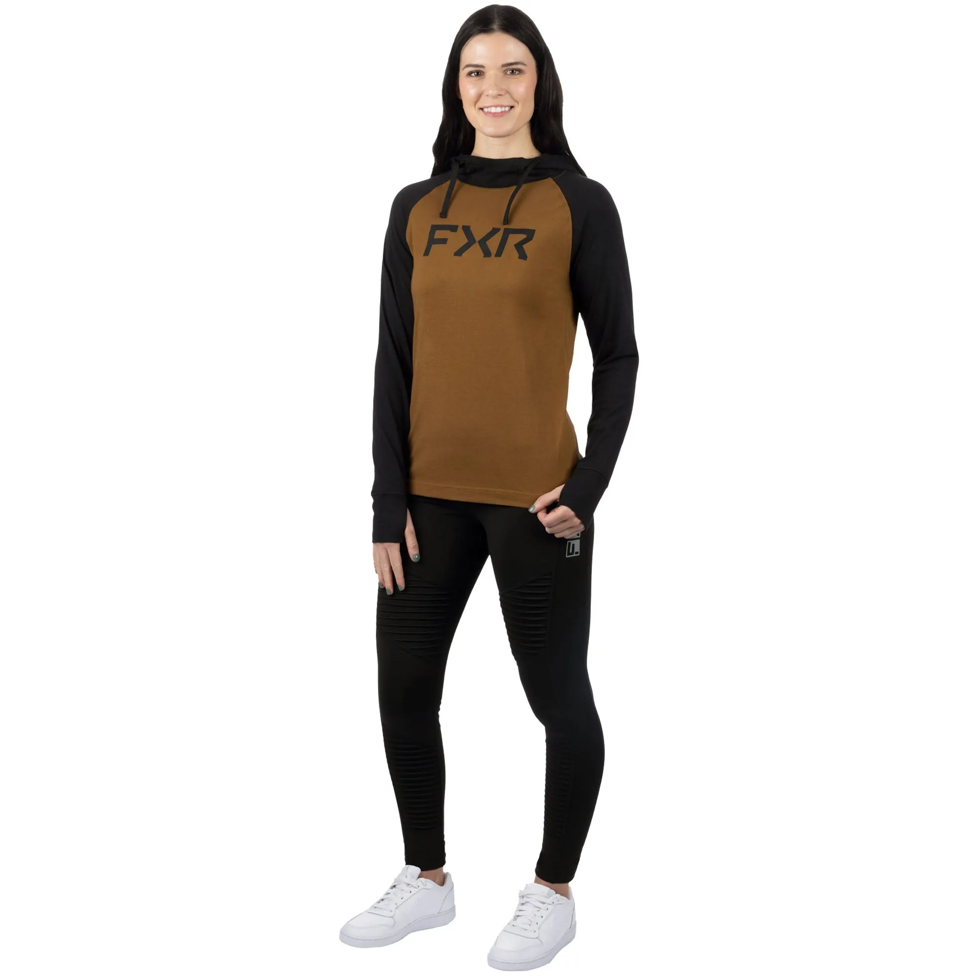 FXR Trainer Lite Premium Pullover Hoodie Black/Copper Brown