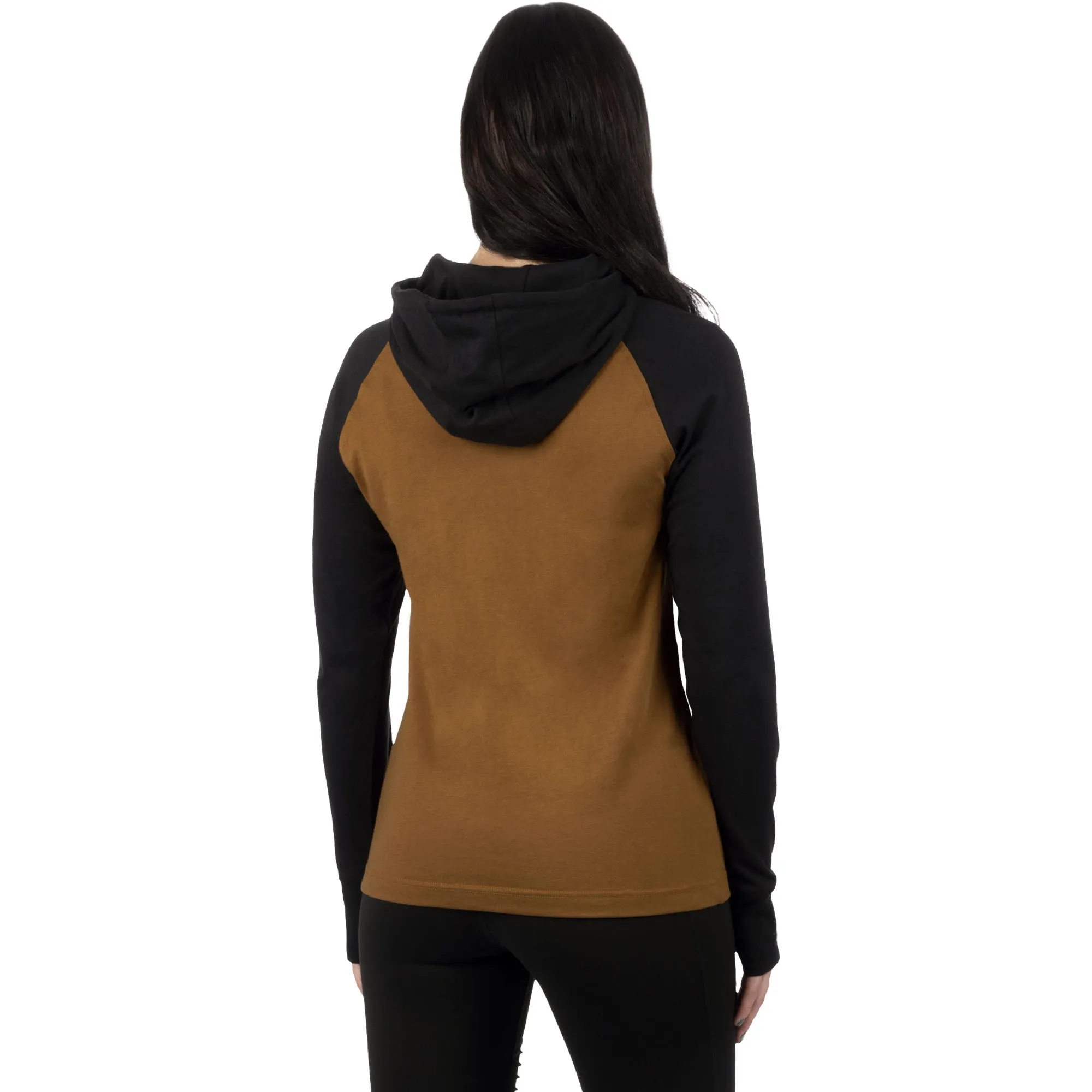 FXR Trainer Lite Premium Pullover Hoodie Black/Copper Brown