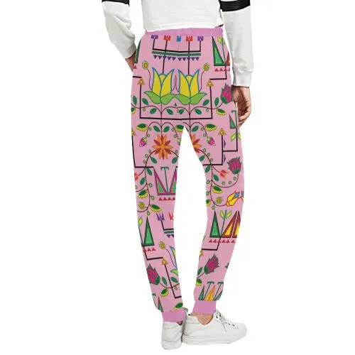 Geometric Floral Summer Sunset Women's Sweatpants