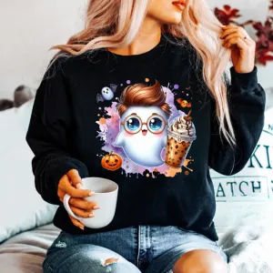 Ghost, Latte and Pumpkin Sweatshirt