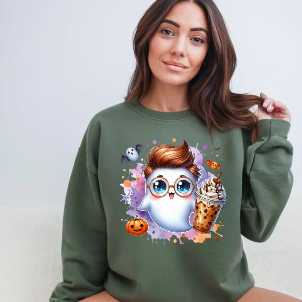 Ghost, Latte and Pumpkin Sweatshirt