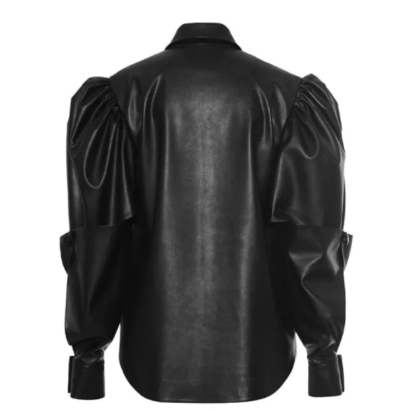 Girlfriend Leather Shirt