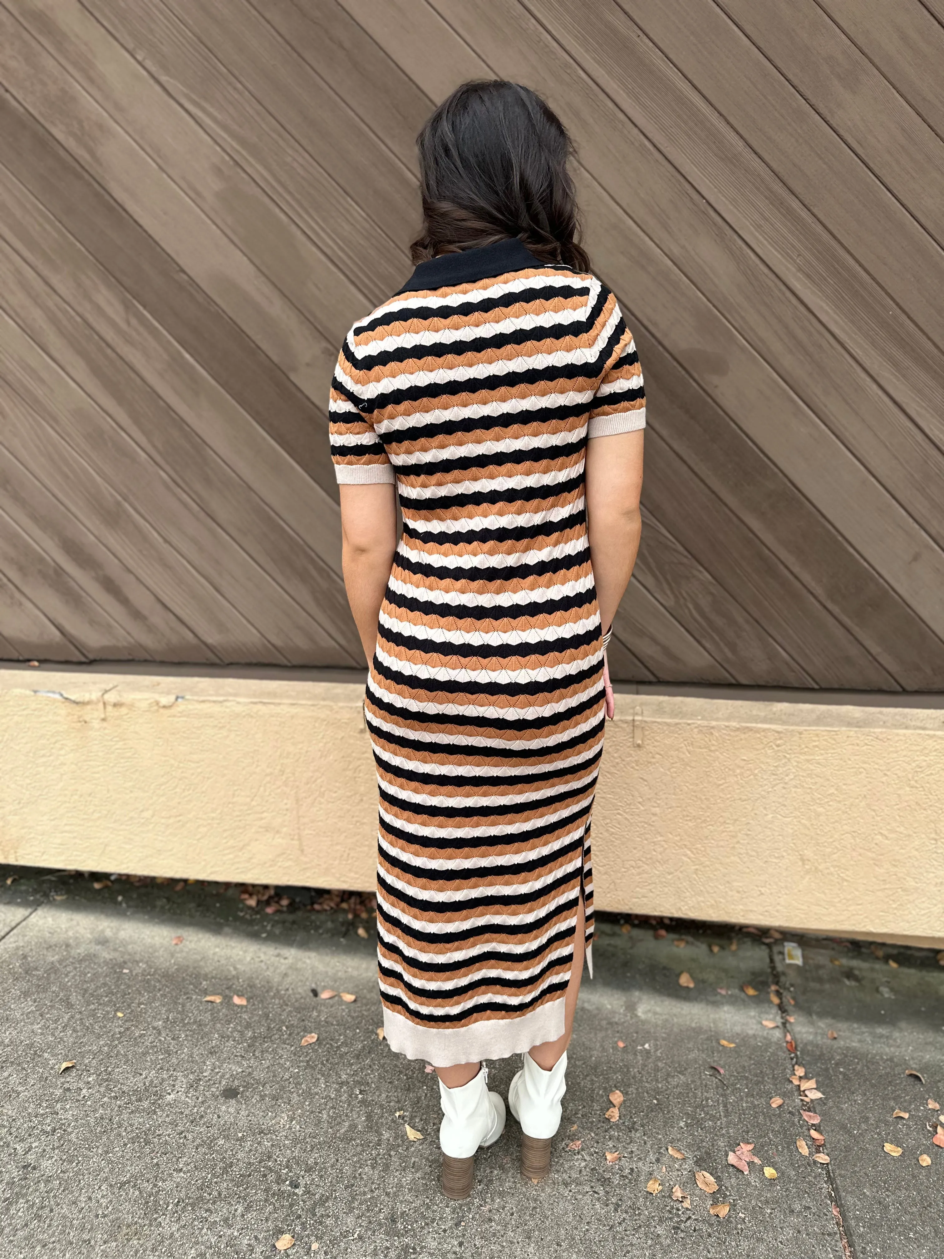 Golden Grove Midi Dress