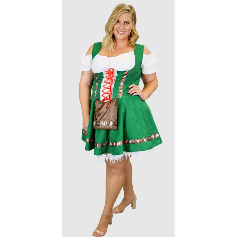 Gretel Girl Green Dirndl - Extra Large