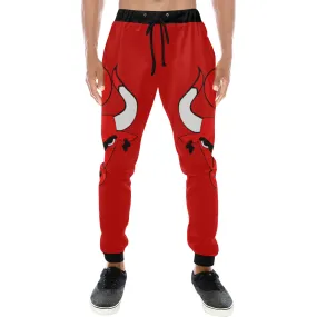 HATHOR BULLS RED Men's All Over Print Sweatpants