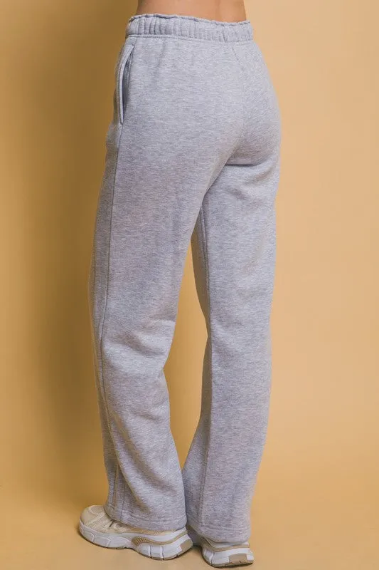 H.Grey Elastic Waistband Sweatpants