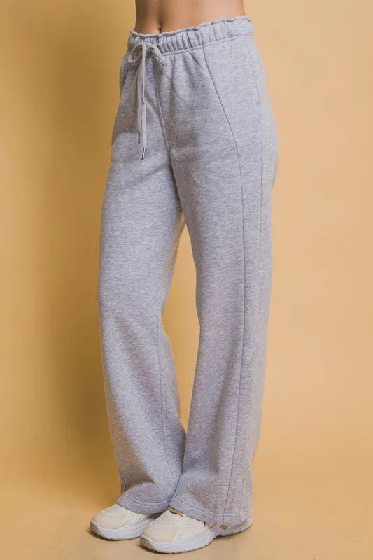 H.Grey Elastic Waistband Sweatpants