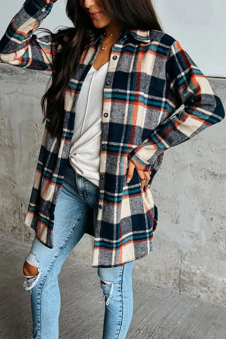 Hollie Flannel Jacket - Taupe