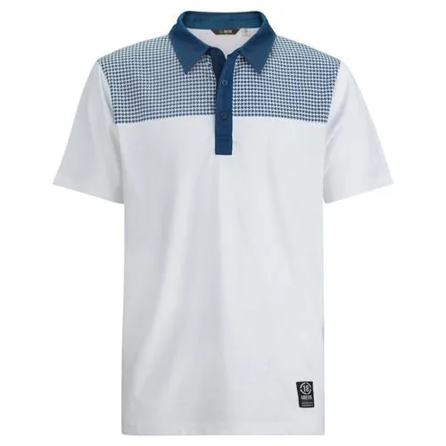 Hound Dog Polo-White/Navy