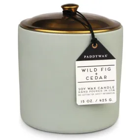 Hygge 15oz Ceramic Candle | Wild Fig & Cedar