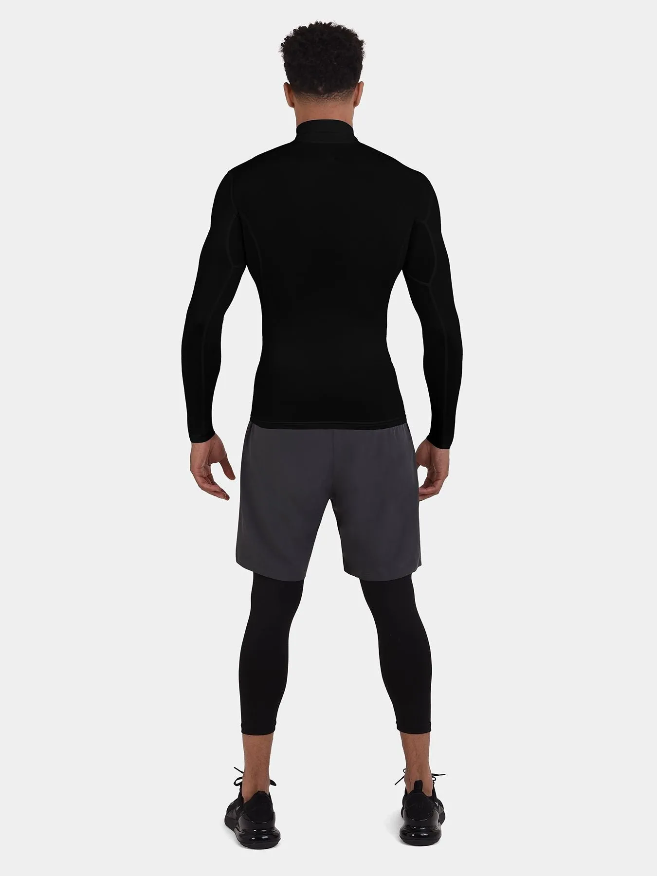 Hyperfusion Compression Base Layer Long Sleeve Mock Neck For Men