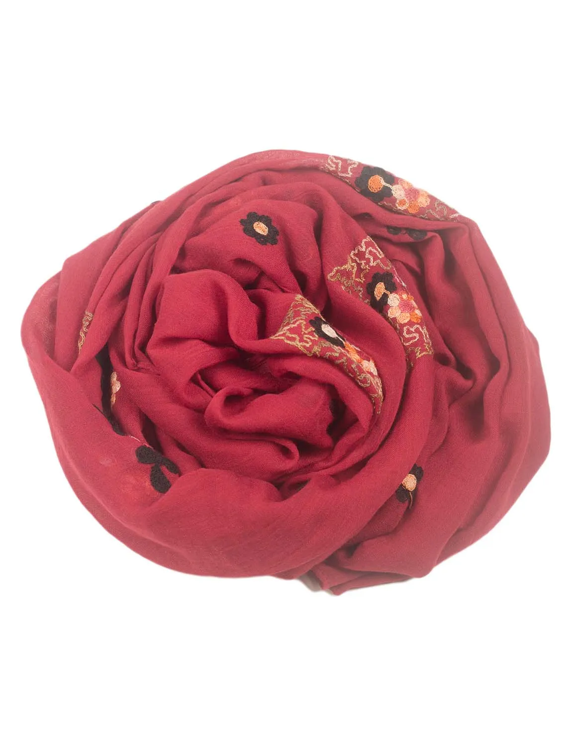 iB-iP Women's Flower Printed Lightweight Embroidered Scarf