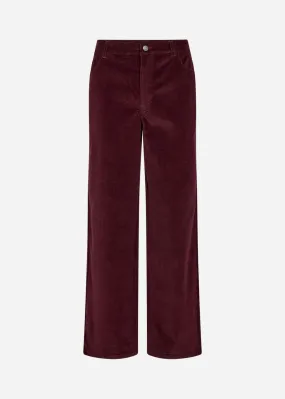 Ivalou 3 Corduroy Jeans Burgandy