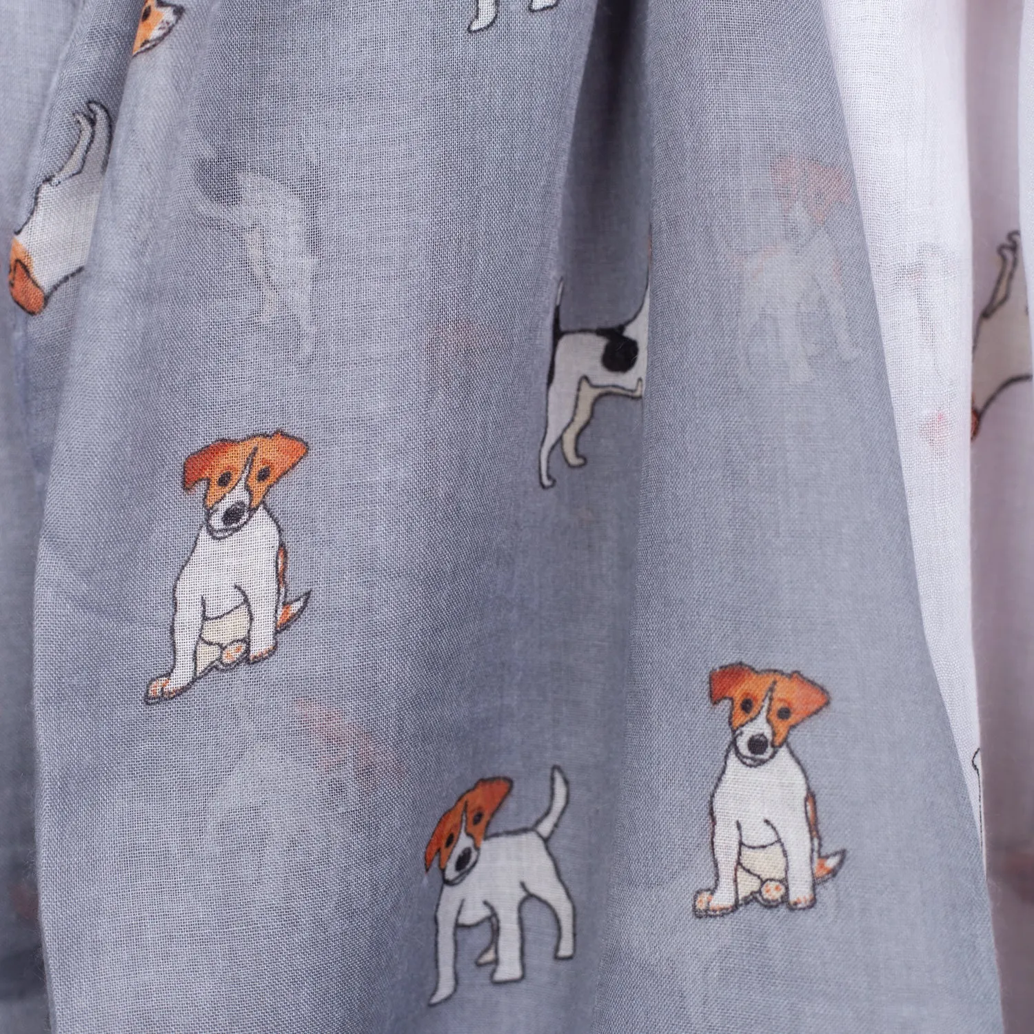 Jack Russell Print Scarf