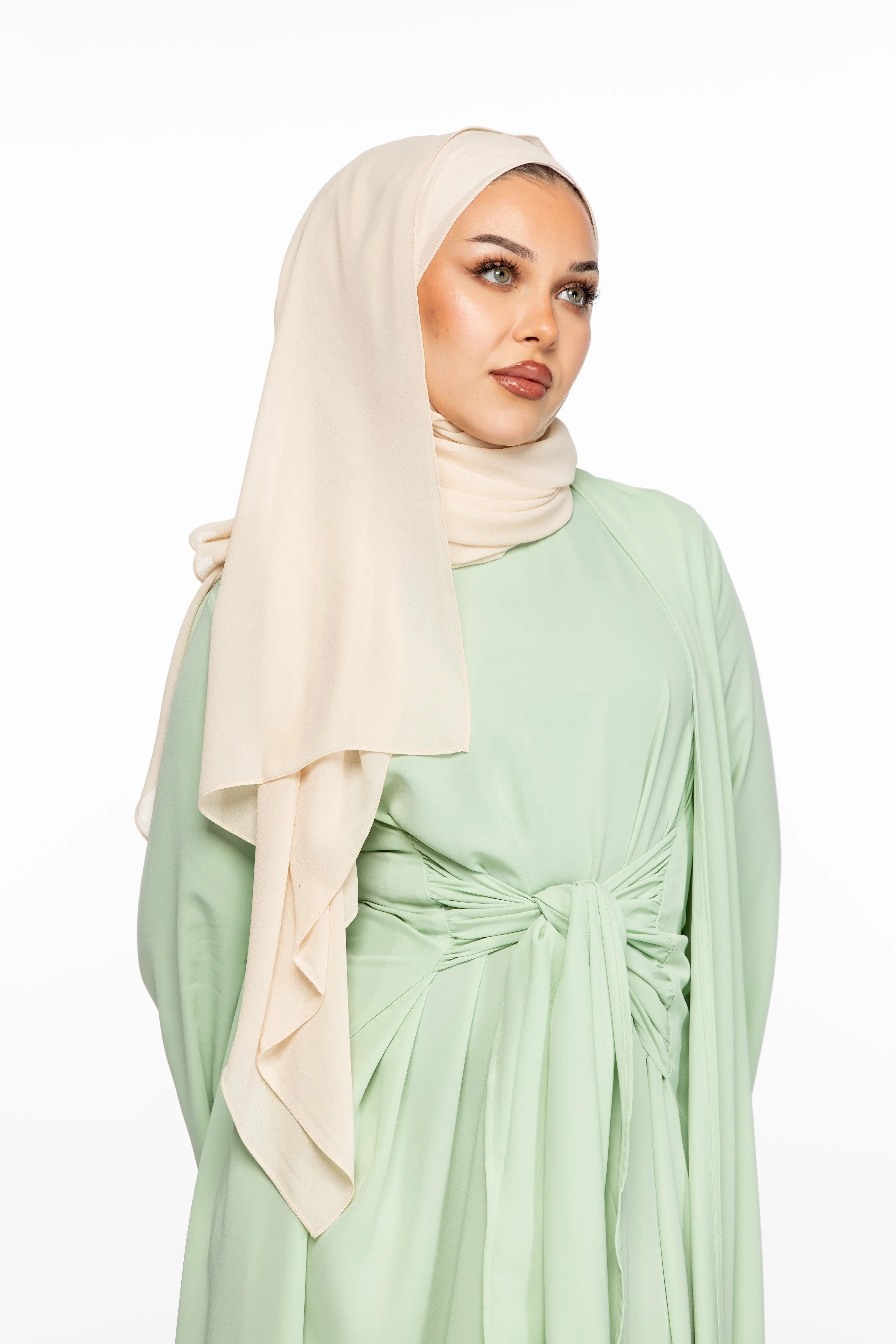 JANNAH ABAYA SET - MUTE SAGE