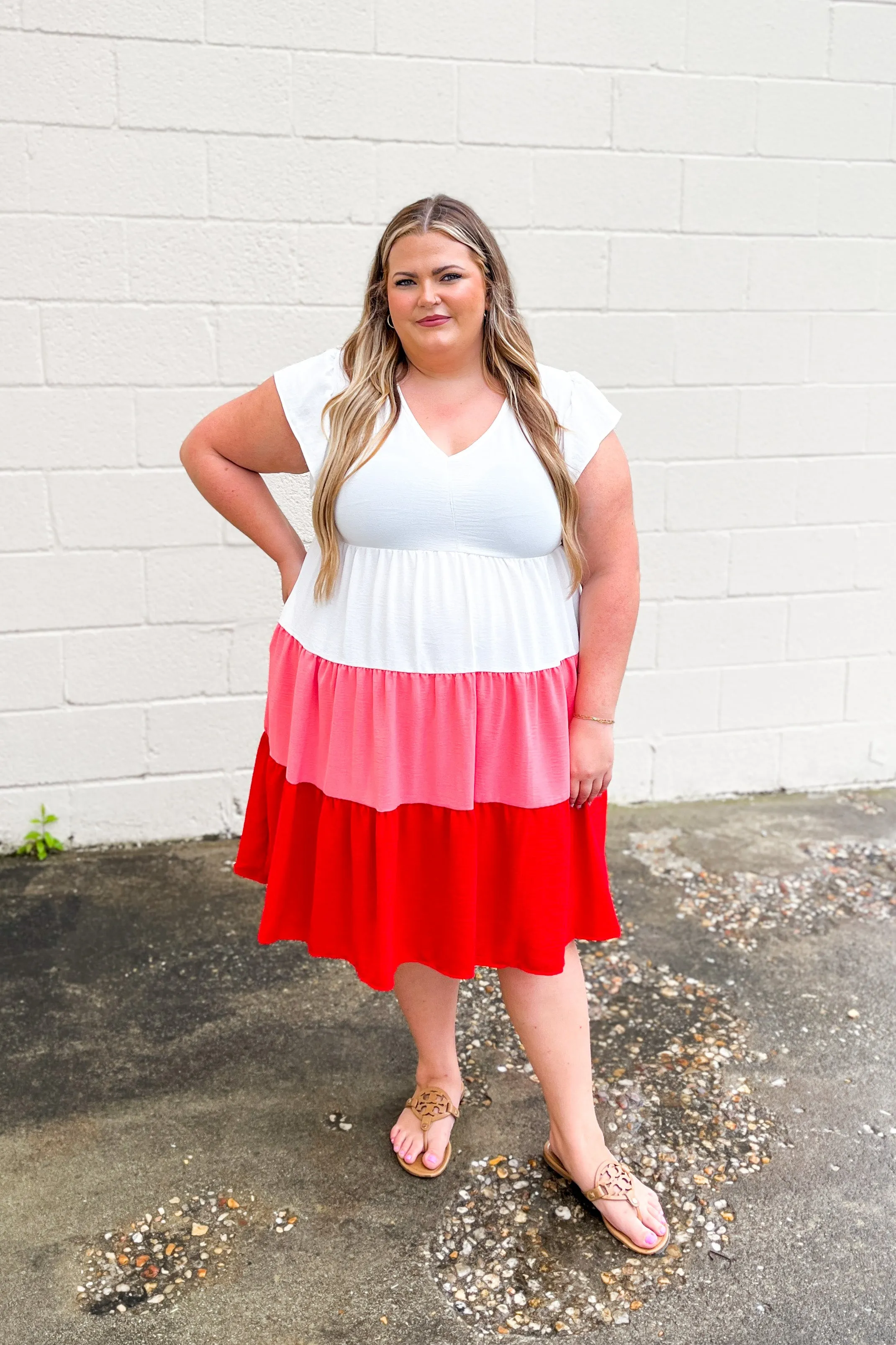 Just Getting Started Color Block Dress