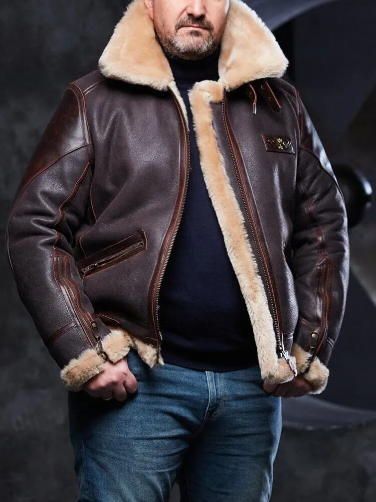 Lapel Neck Fleece Jacket Coat