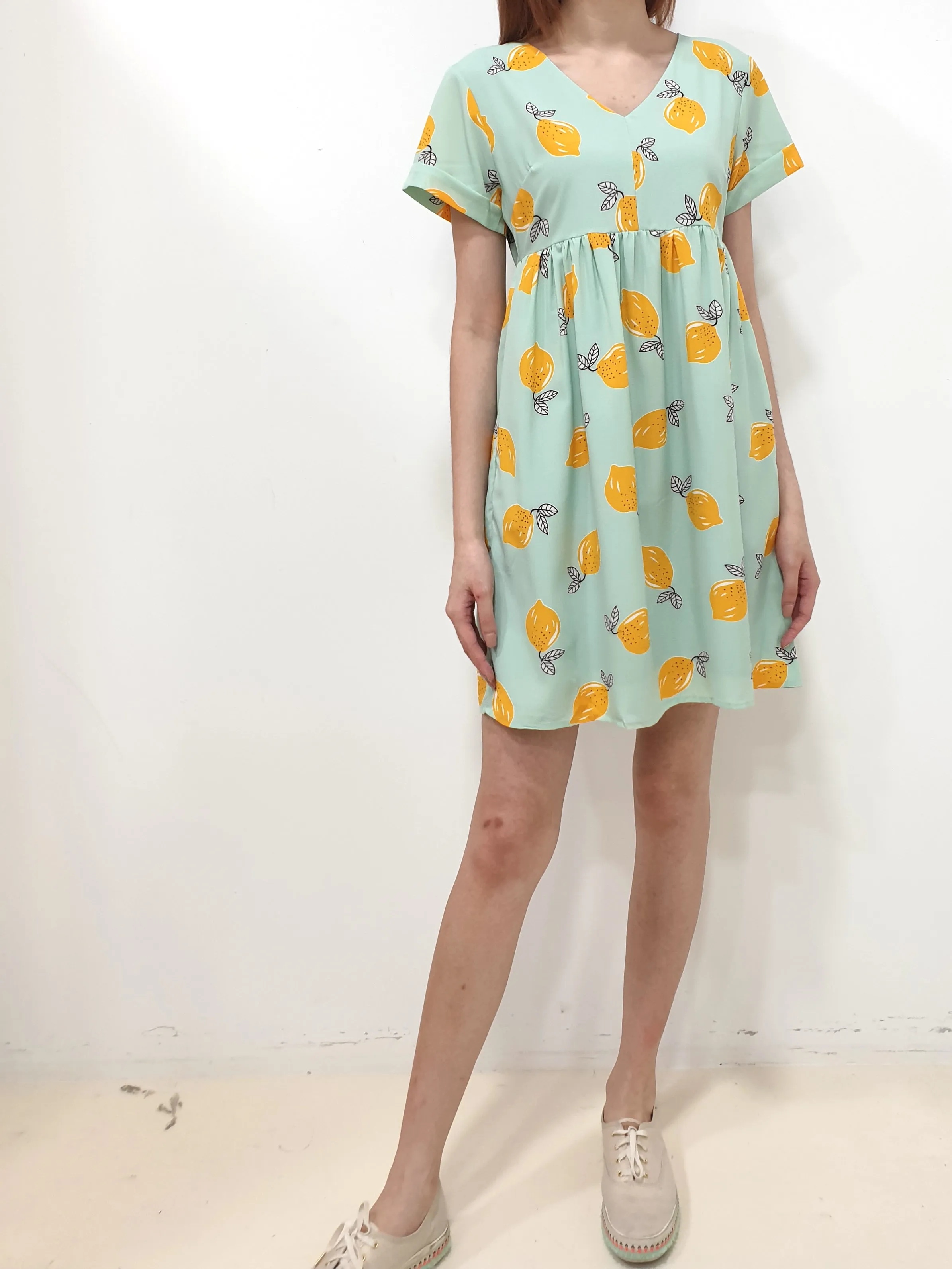 Lemon Babydoll Dress