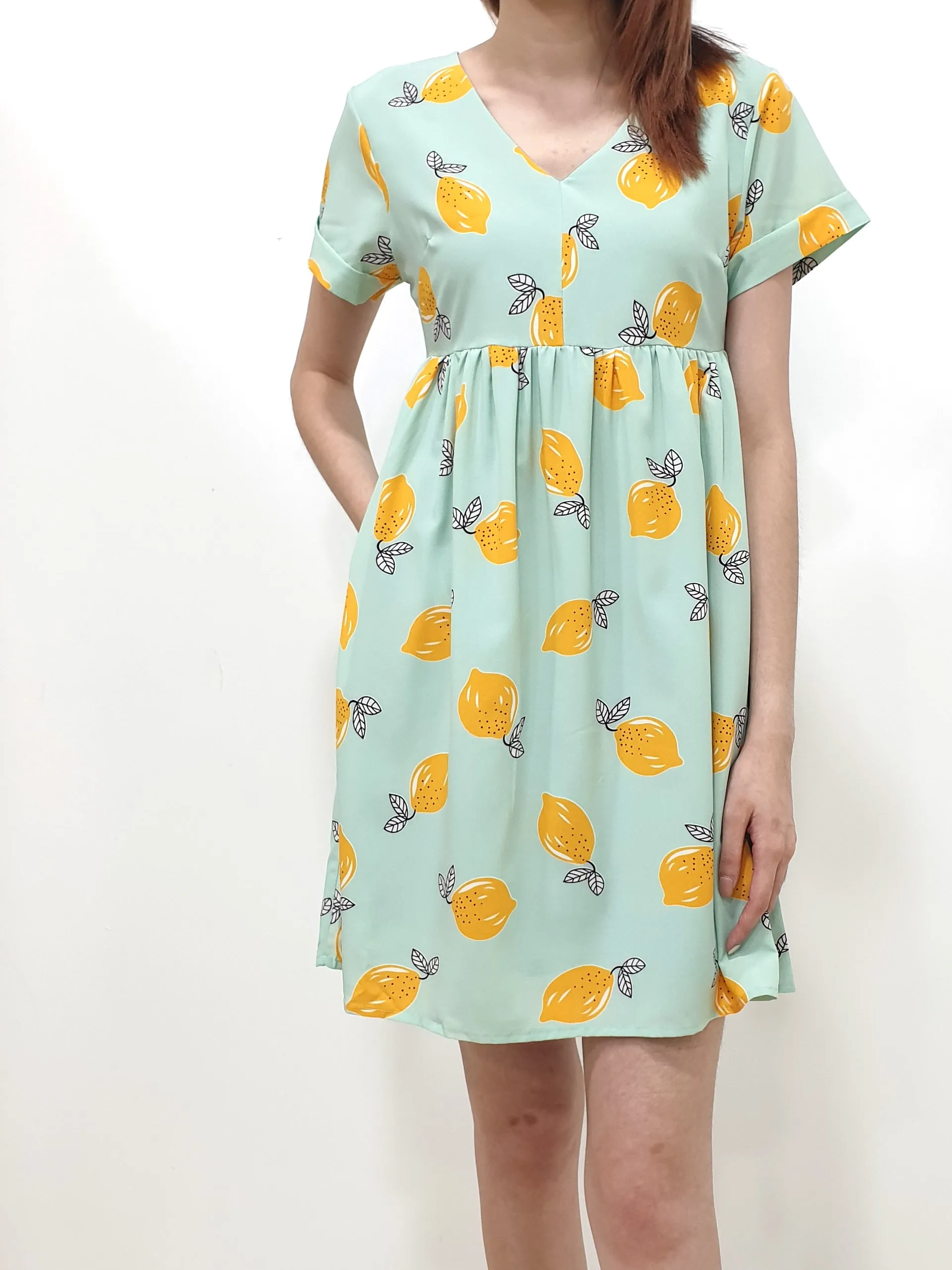 Lemon Babydoll Dress