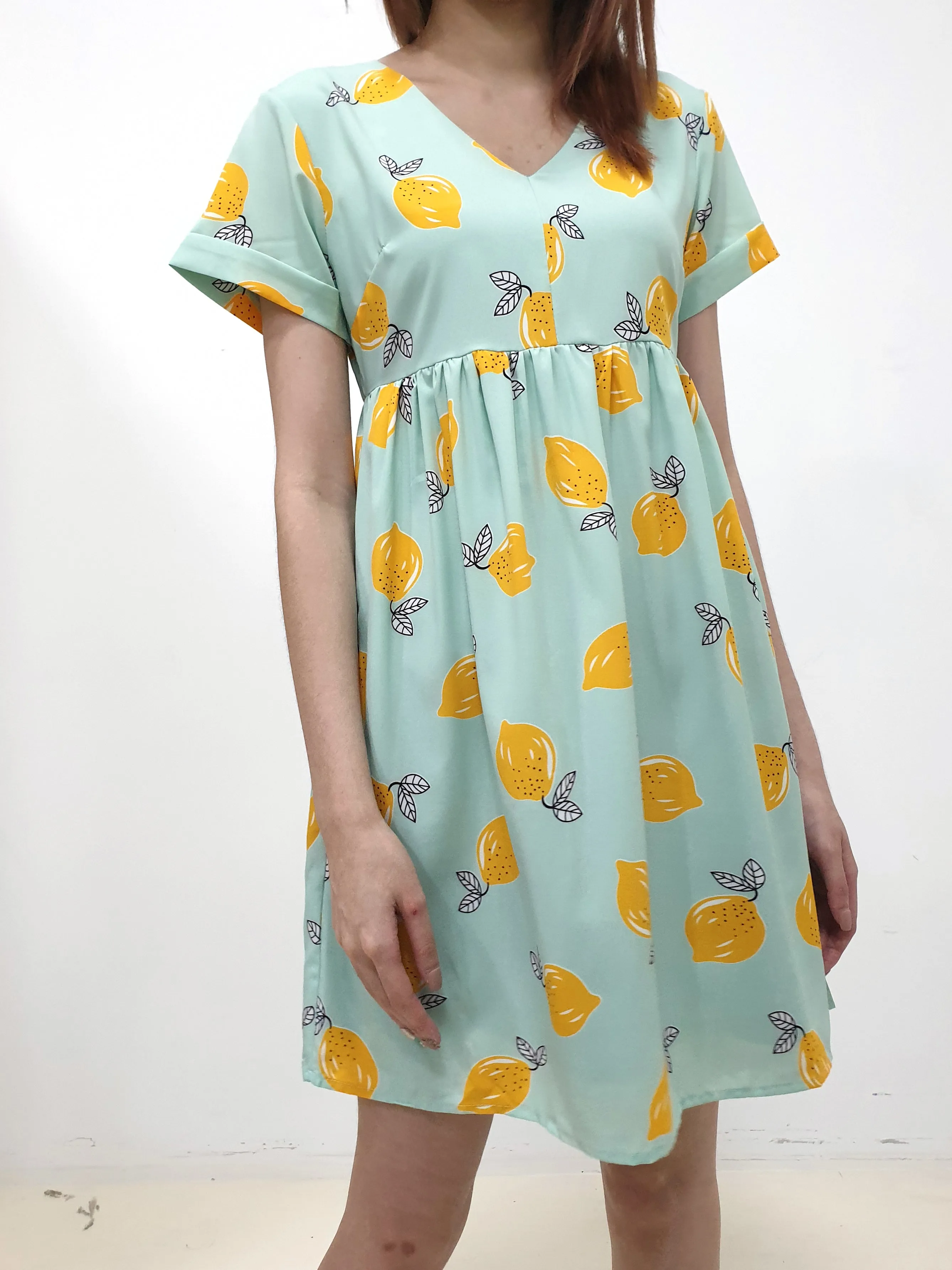 Lemon Babydoll Dress