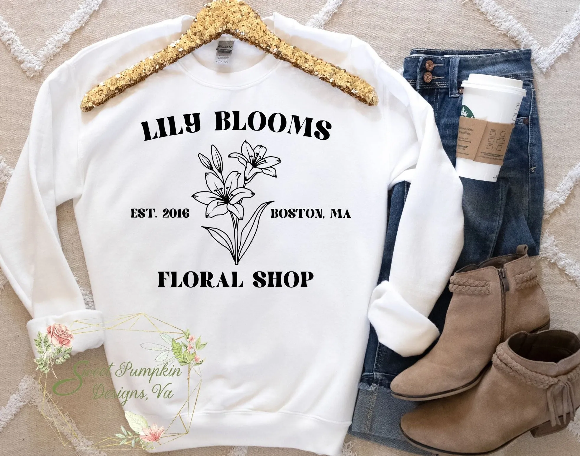 Lily Floral Shop Crewneck Sweatshirt