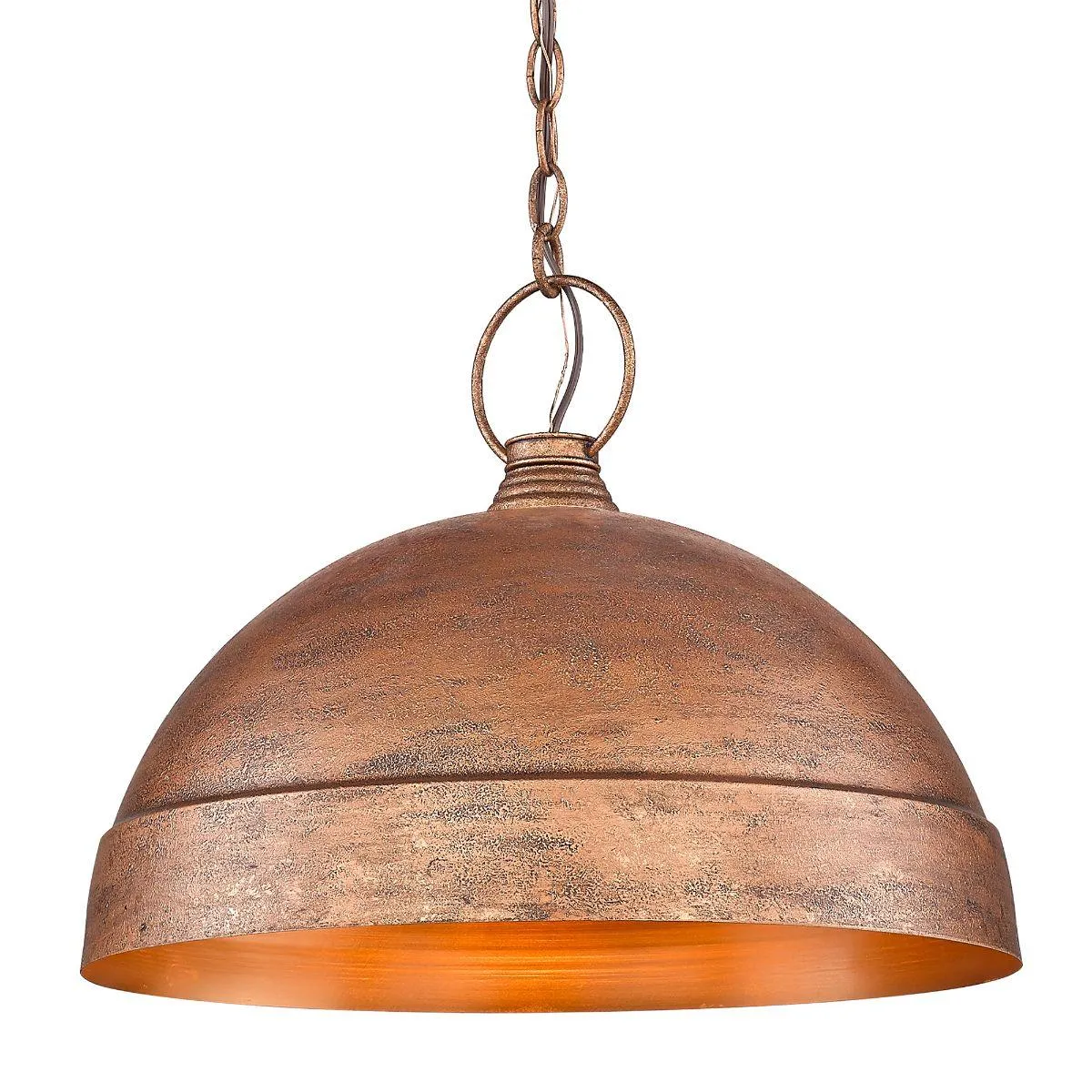 Lincoln 17 in. Pendant Light Copper Finish