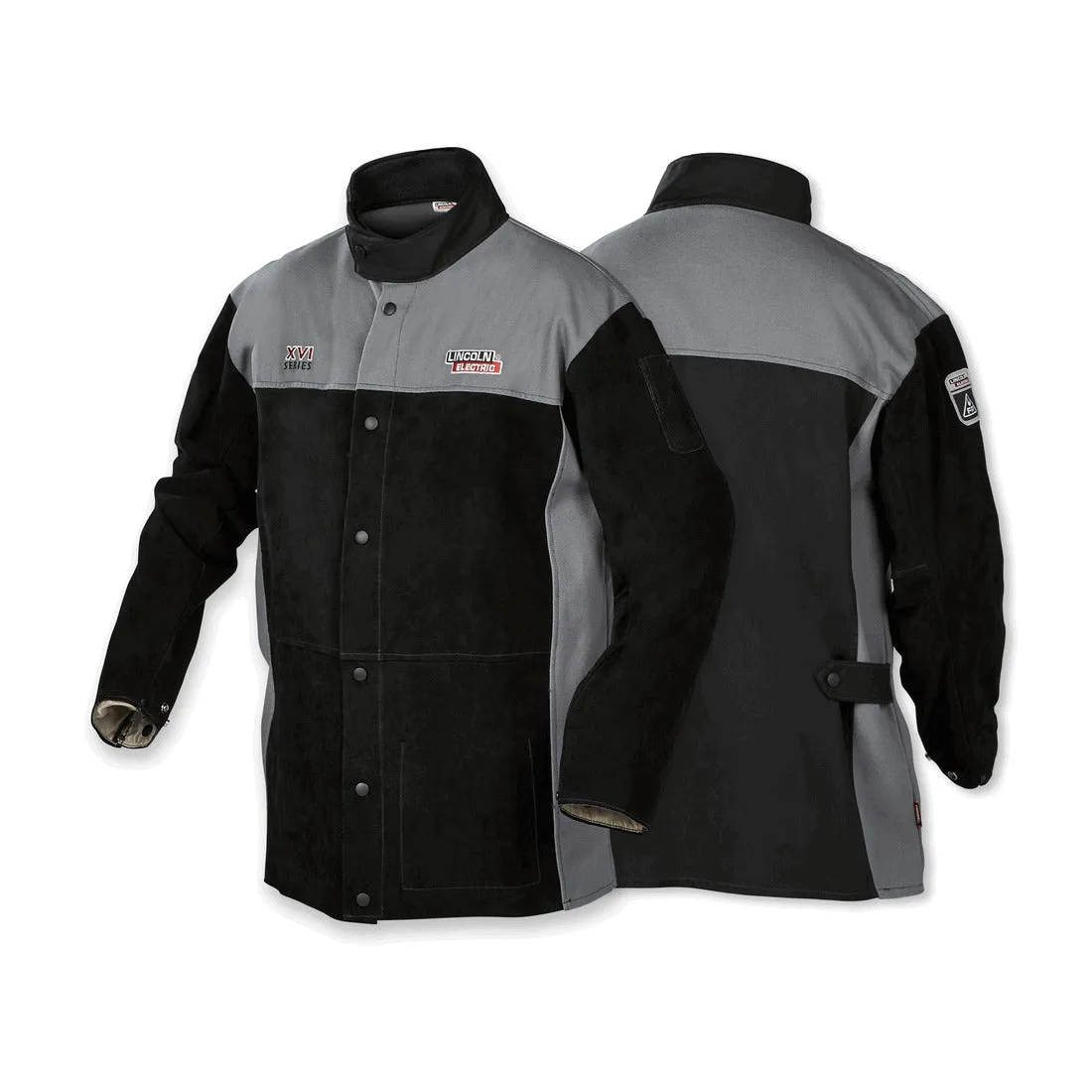 Lincoln XVI Series Heavy Duty Split Leather FR Welding Jacket - 2XL (K4933-2XL)